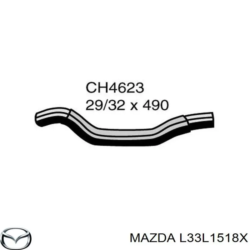Manguera de radiador arriba para Mazda CX-7 (ER)