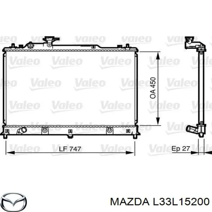 Água radiador Mazda L33L15200 precio, desde 130,68 EUR