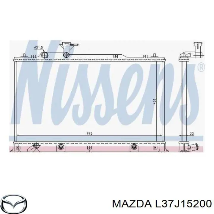 Água radiador Mazda L37J15200 precio, desde 130,68 EUR
