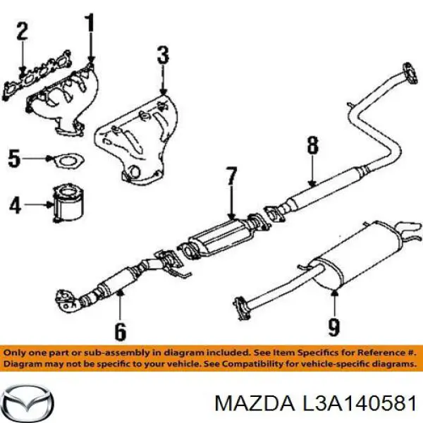 Comprar L3A140581 Mazda Junta de escape