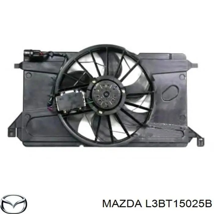 Ventilador (rodete +motor) refrigeración del motor con electromotor completo Mazda CX-7 (ER)