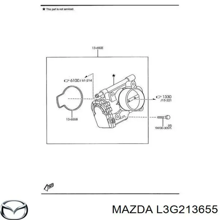 Junta cuerpo mariposa para Mazda 6 (GH)