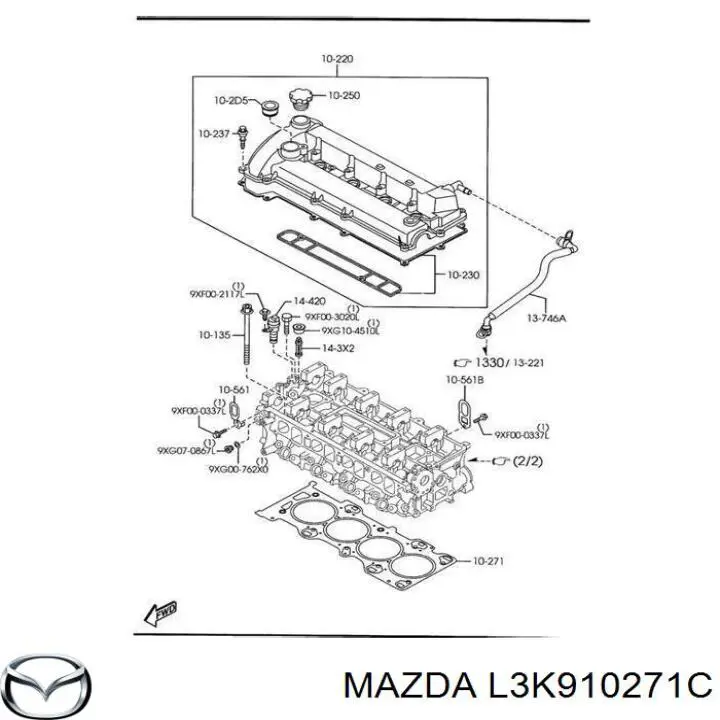 Comprar L3K910271C Mazda Junta de culata