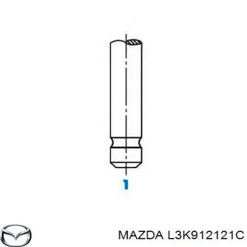 L3K912121C Mazda válvula de escape