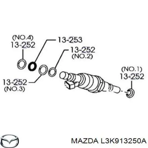 Comprar L3K913250A Mazda Inyector