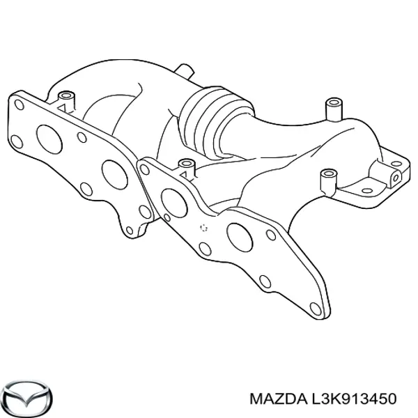 Colector de escape, sistema de escape para Mazda 6 (GG)