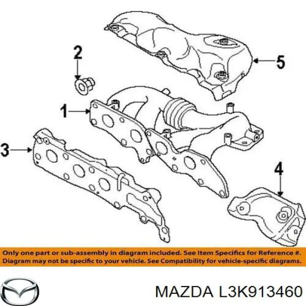 Junta colector escape Mazda L3K913460 precio, desde 34,45 EUR