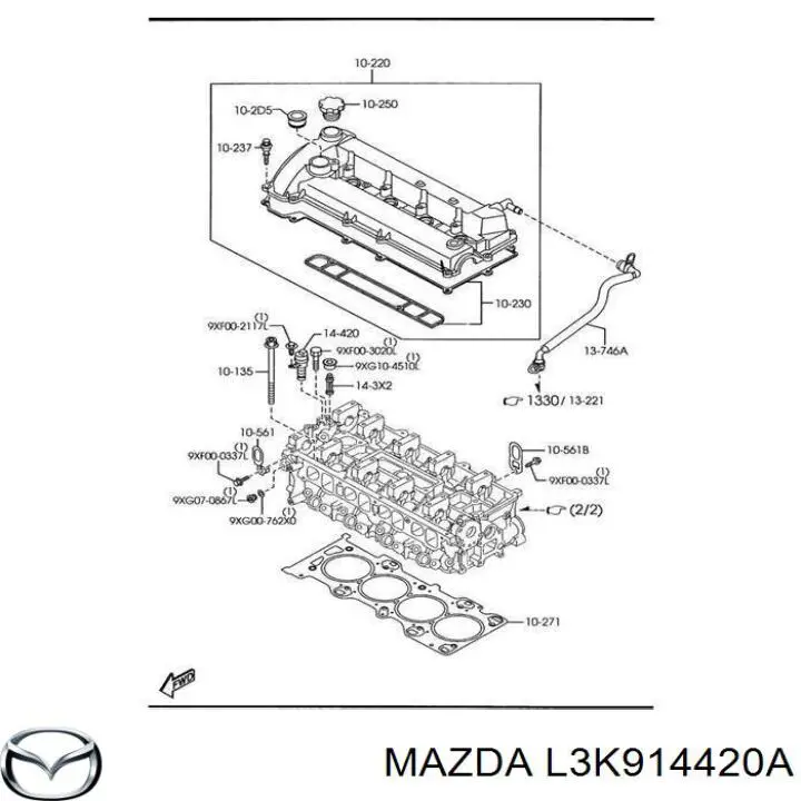 Comprar L3K914420A Mazda Válvula de control del árbol de levas