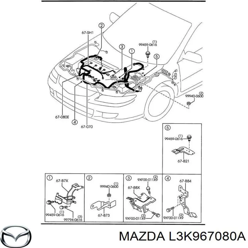 L3K967080A Mazda