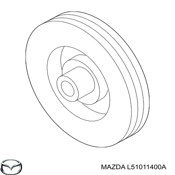 L51011400A Mazda polea, cigüeñal