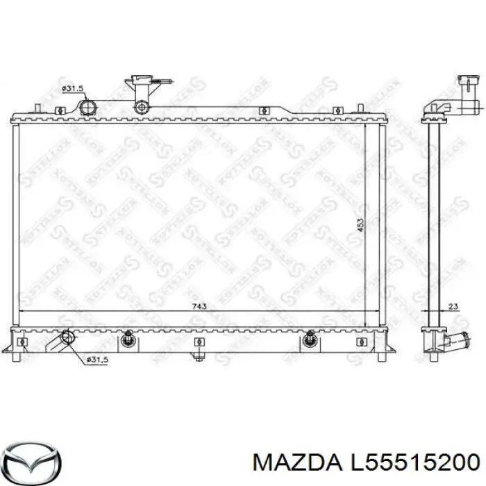 Radiador L55515200 Mazda