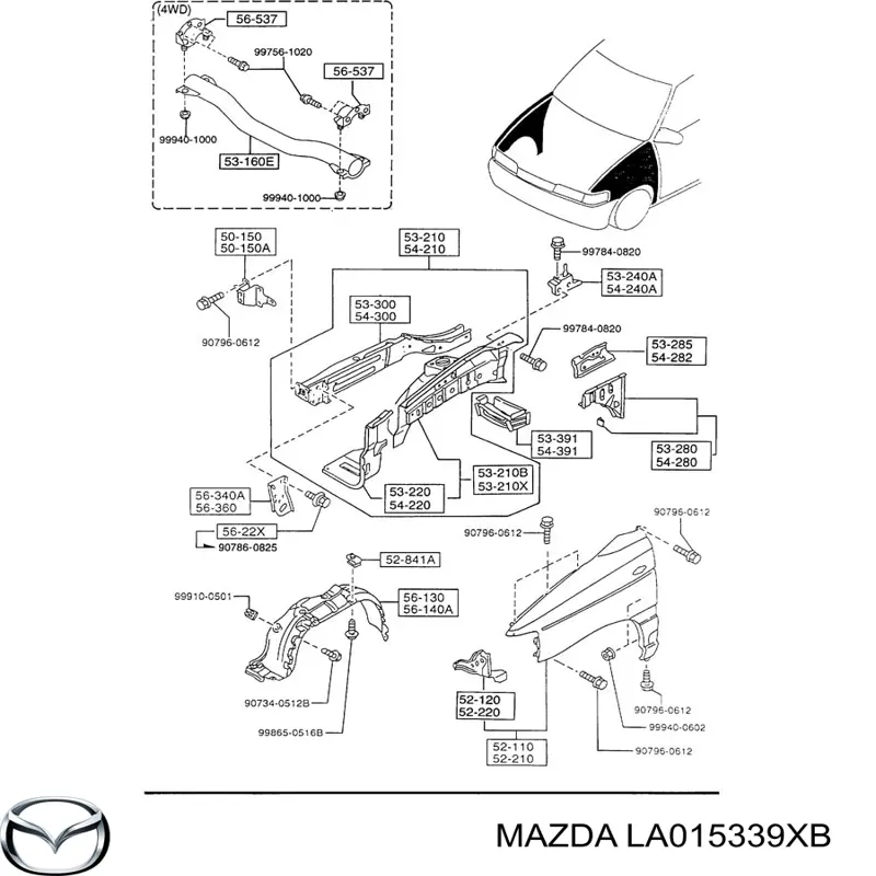 LA015339XB Mazda