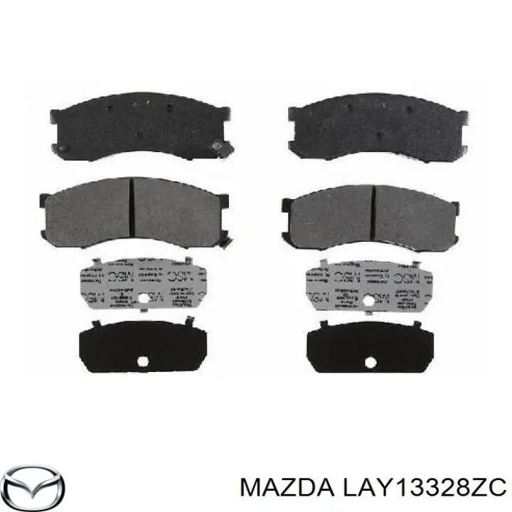 LAY13328ZC Mazda pastillas de freno delanteras