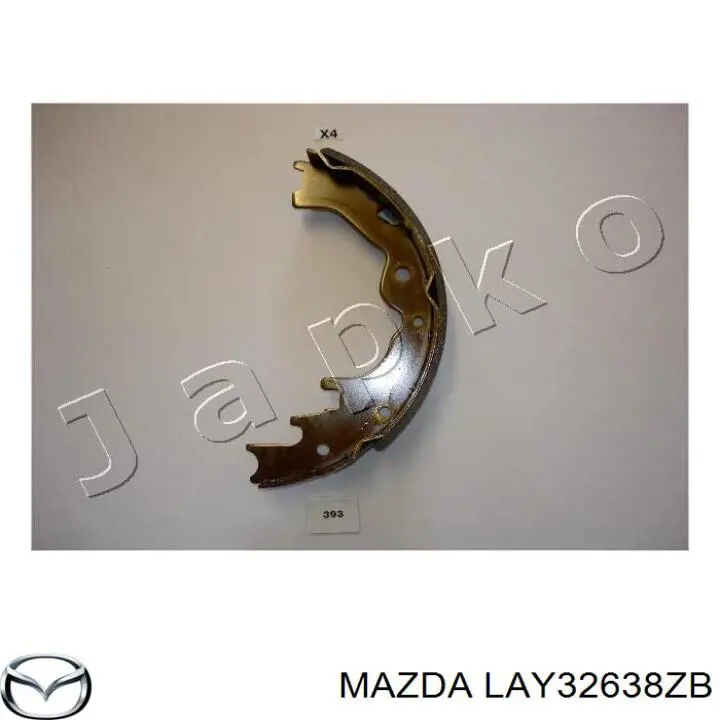 LAY32638ZB Mazda zapatas de frenos de tambor traseras