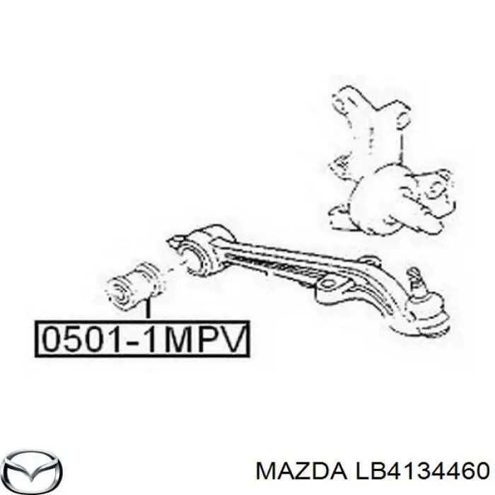 LB4134460 Mazda silentblock de suspensión delantero inferior