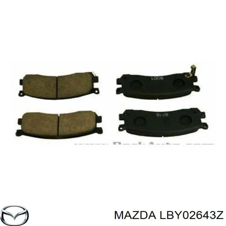 LBY02643Z Mazda pastillas de freno traseras