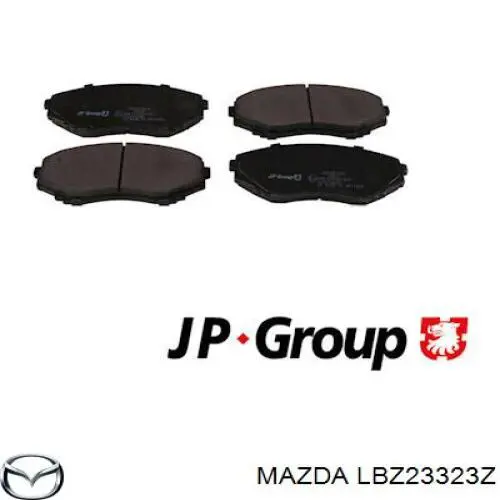 LBZ2-33-23Z Mazda pastillas de freno delanteras