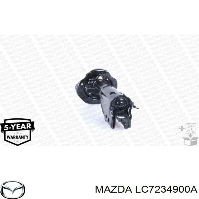 LE3334900A Mazda amortiguador delantero izquierdo