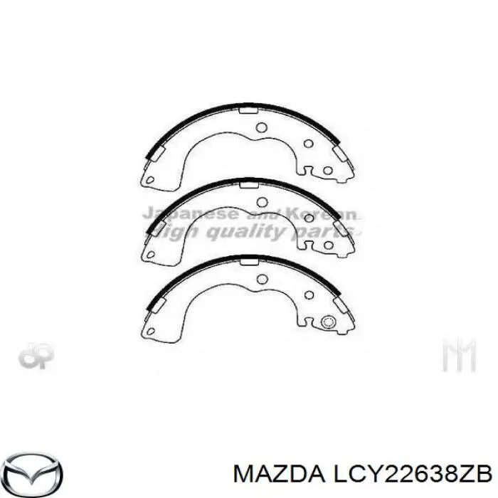 LCY22638ZB Mazda zapatas de frenos de tambor traseras