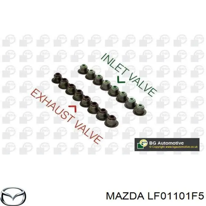 Anillo de junta, vástago de válvula de escape para Mazda 6 (GG)