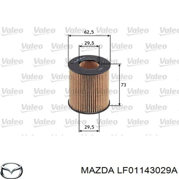 LF01143029A Mazda filtro de aceite