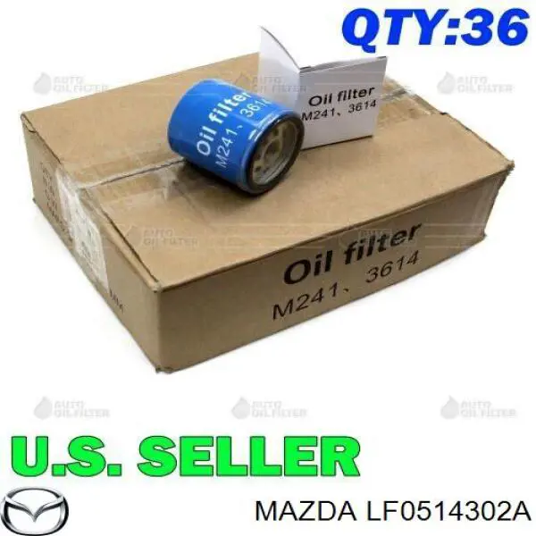 Filtro de aceite LF0514302A Mazda