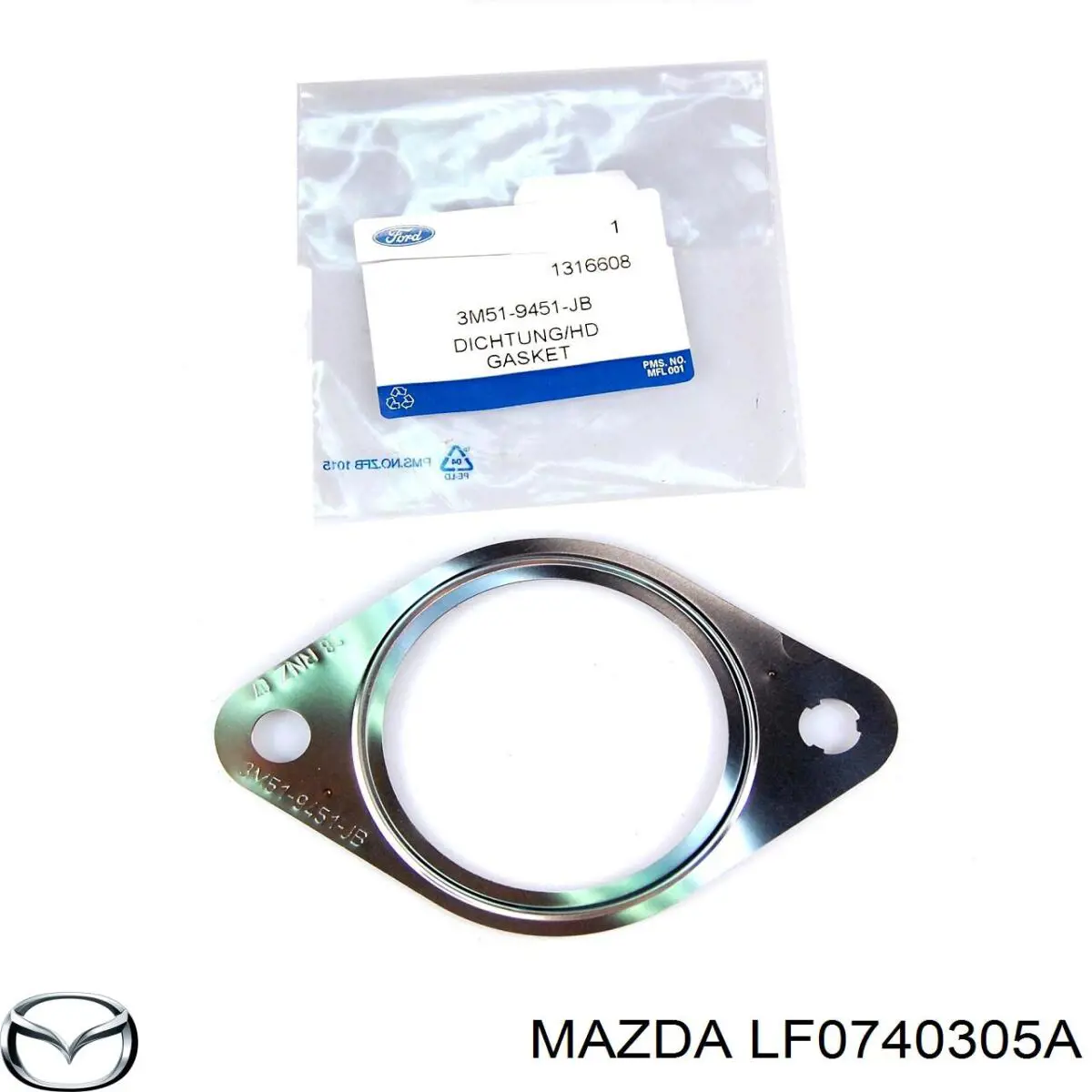 Comprar LF0740305A Mazda Junta de montaje del silenciador