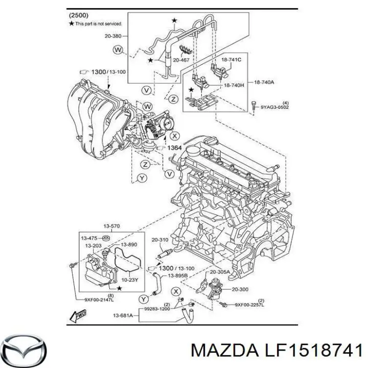 Valvula De Solenoide Control De Compuerta EGR para Mazda 5 (CR)
