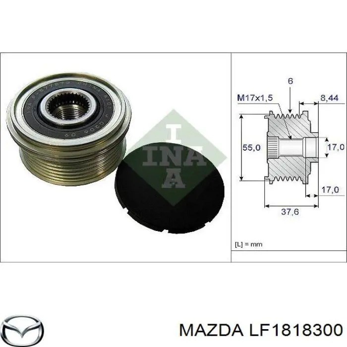 LF1818300 Mazda alternador