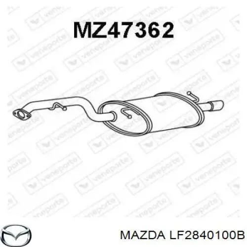 LF2840100B Mazda silenciador posterior