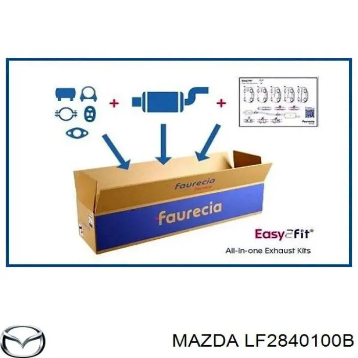 Comprar LF2840100B Mazda Silenciador trasero