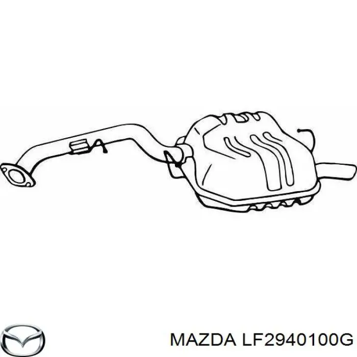LF2940100G Mazda silenciador posterior