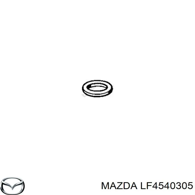 LF45-40-305 Mazda junta, tubo de escape