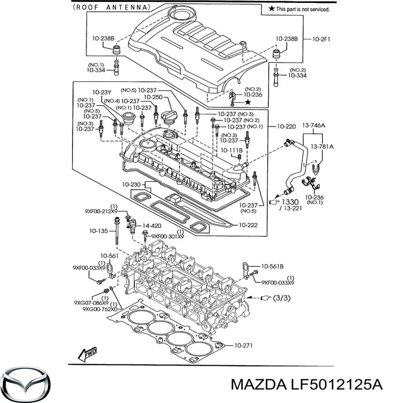  Mazda LF5012125A precio, desde  