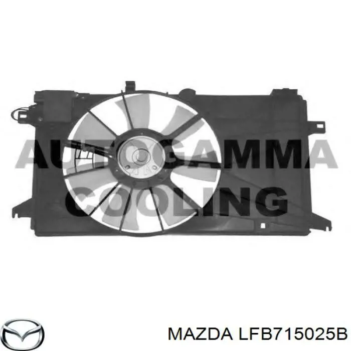 Ventilador (rodete +motor) refrigeración del motor con electromotor completo Mazda 5 (CR)