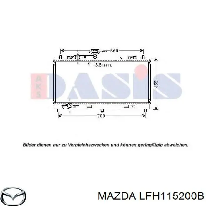 Comprar LFH115200B Mazda Radiador de auto