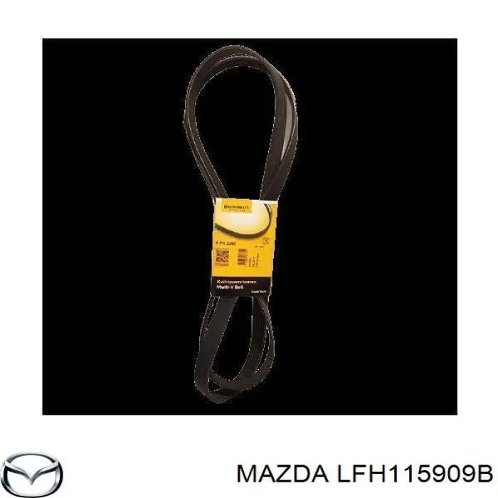 LFH115909B Mazda correa trapezoidal