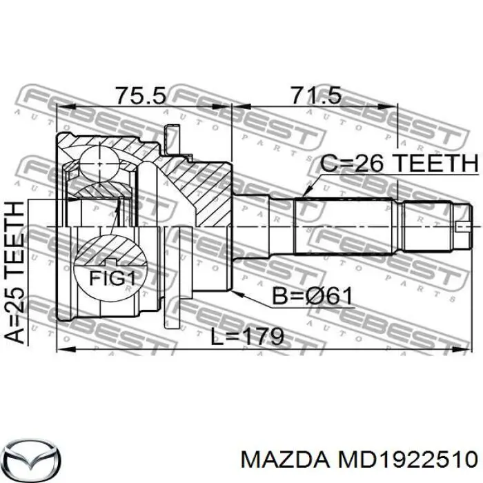 MD1922510 Mazda