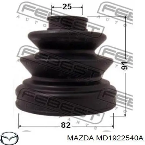 Comprar MD1922540A Mazda Fuelle de semieje delantero interior