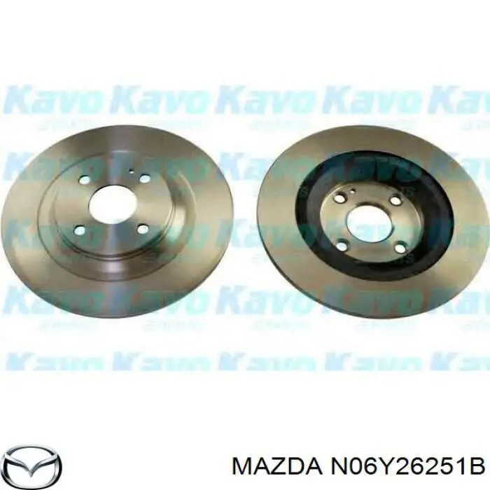 N06Y26251B Mazda disco de freno trasero