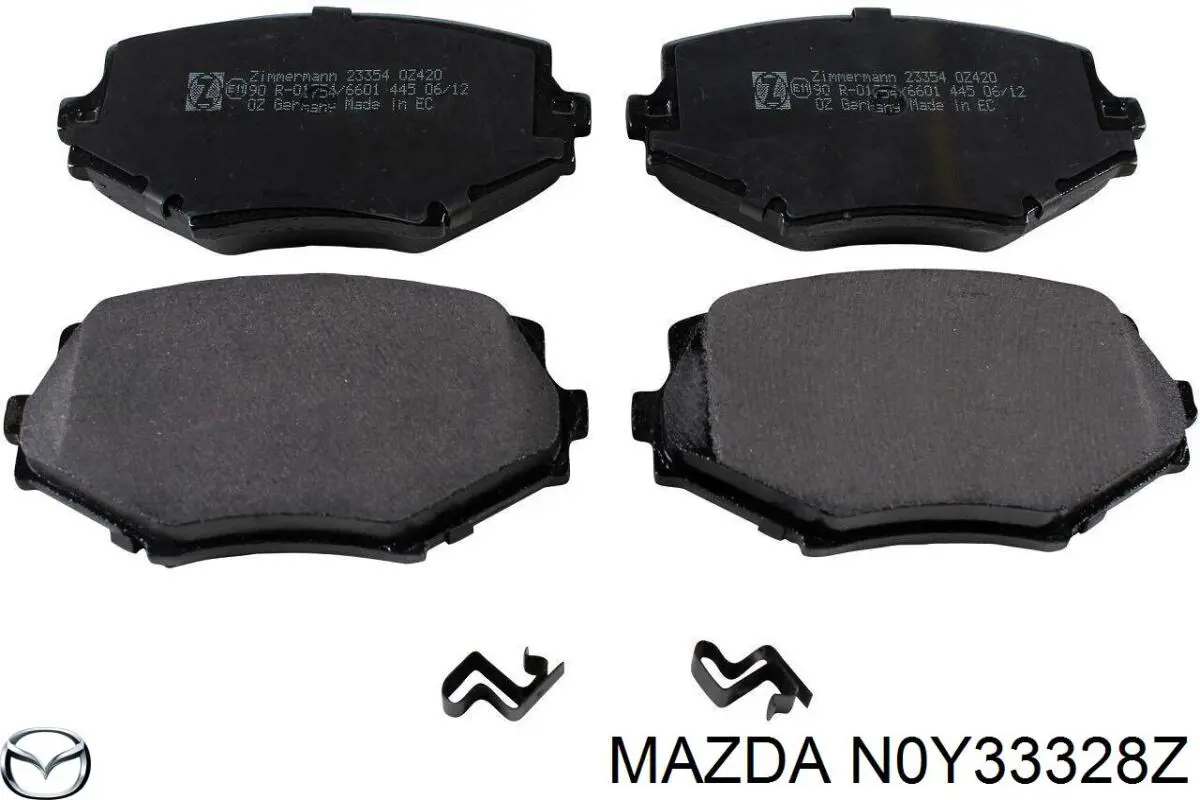 N0Y33328Z Mazda pastillas de freno delanteras