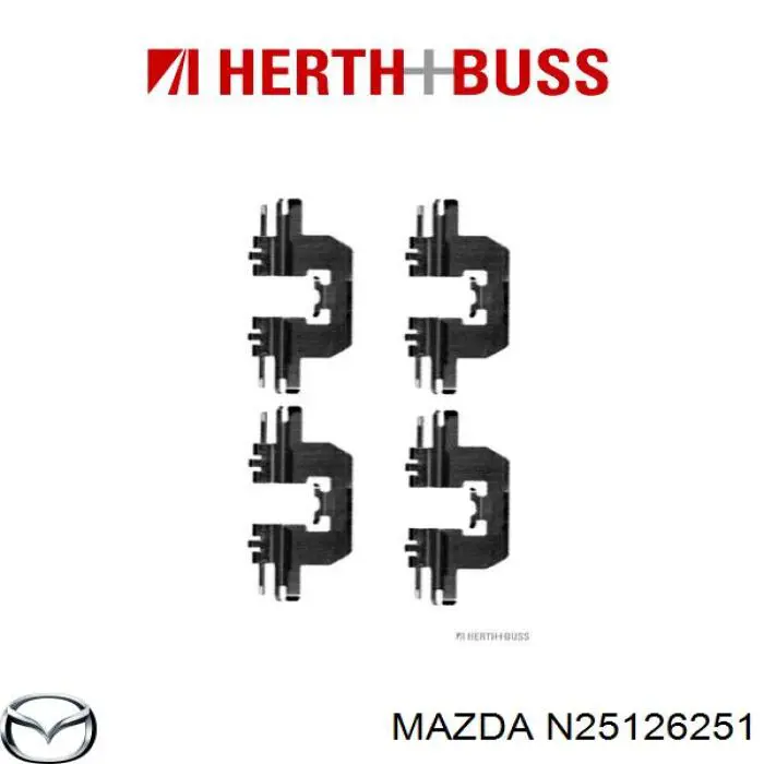 Disco de freno trasero N25126251 Mazda