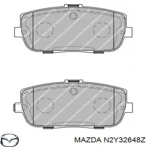 Pastillas traseras de freno Mazda N2Y32648Z precio, desde 24,11 EUR