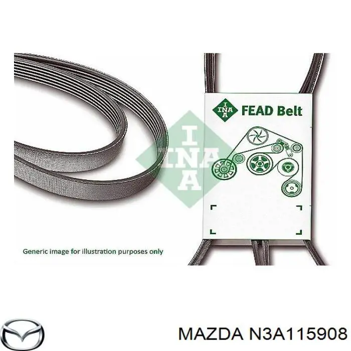 N3A115908 Mazda correa trapezoidal