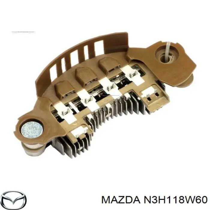 Puente rectificador del alternador Mazda N3H118W60 precio, desde 24,31 EUR