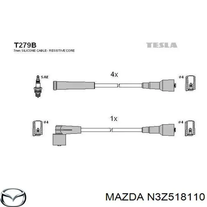 N3Z518110 Mazda bujía