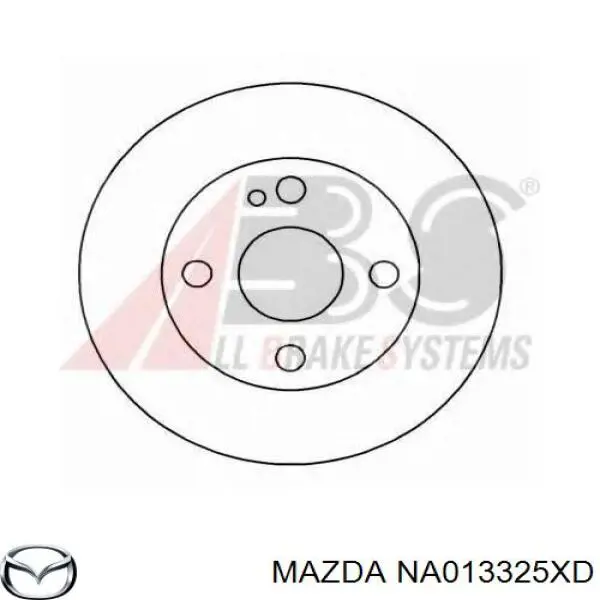 NA013325XD Mazda disco de freno delantero