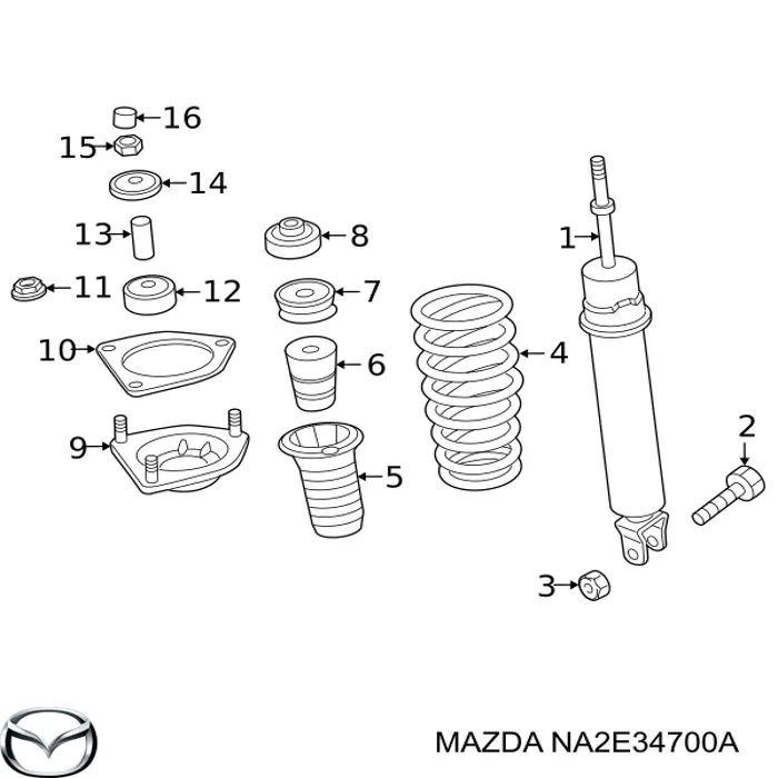 Amortiguadores Mazda NA2E34700A precio, desde 212,00 EUR