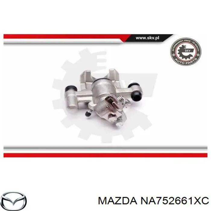 NA752661XC Mazda pinza de freno trasero derecho