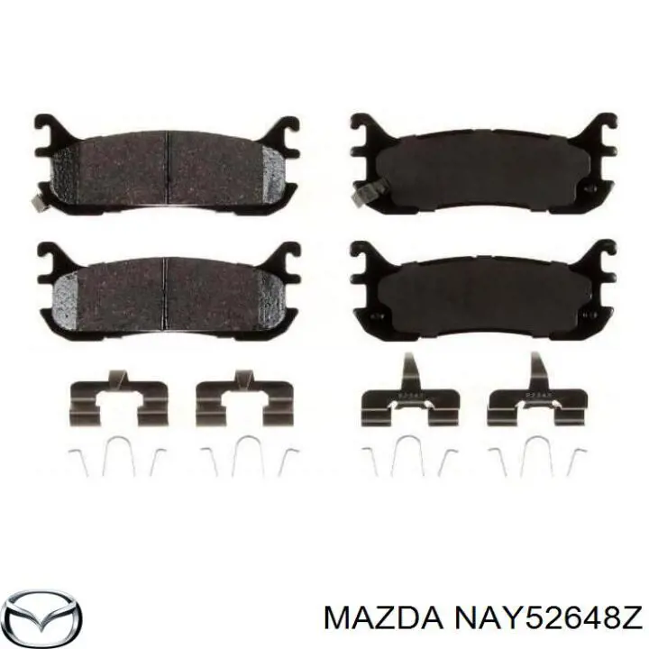 NAY52648Z Mazda pastillas de freno traseras